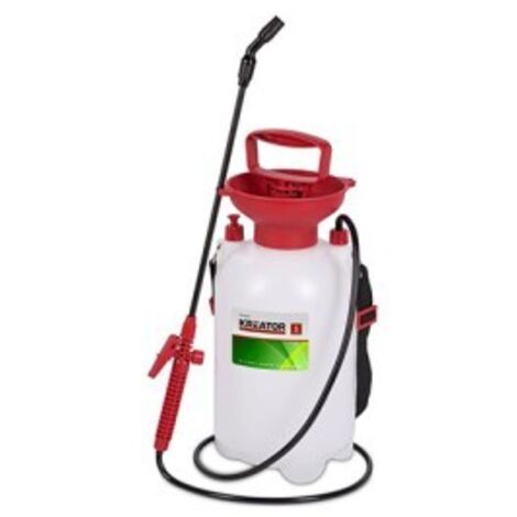 Pulverizador para sulfatar a presión con lanza y depósito de 5 litros 18x18x42cm