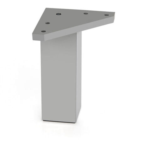 PATA MESA ALUMINIO MATE ABS - 40X100 MM