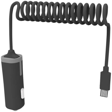 CARGADOR COCHE MICRO USB 1.8M - 2.4 AMP (1/4)