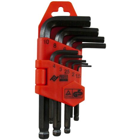 LLAVE ALLEN CORTA P/BOLA 9P - 1,5-10 MM (1/2)