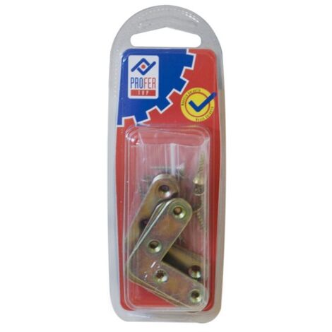 ESCUADRA PLANA BICROM BL 8 PZS - 40X40 MM