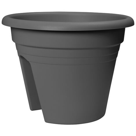 MACETA BALCON 2-WAY ANTRACITA - 50 CM