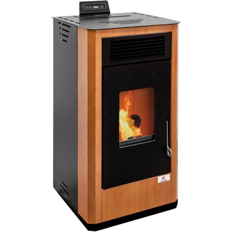 ESTUFA PELLET CANALIZABLE TOSCANA MADERA - 10 KW