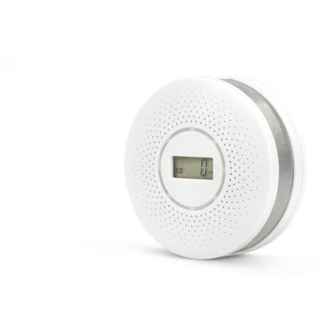 Garza – Detector de monóxido de carbono y humo 2 en 1 – Alarma 85 dB – Indicador de batería baja – Para seguridad del hogar (1/4)