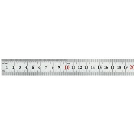 REGLA SEMI RIGIDA ACERO INOX - 300X25X0,7