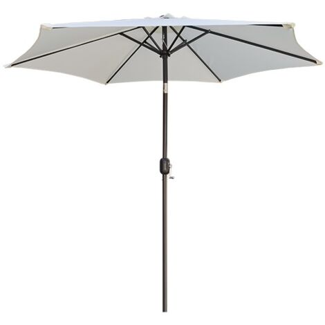 PARASOL ALUMINIO BEIGE - 2.5 M (1/3)