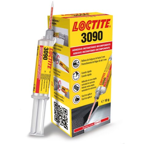 Adhesivo Loctite 3090 curado rápido relleno de huecos