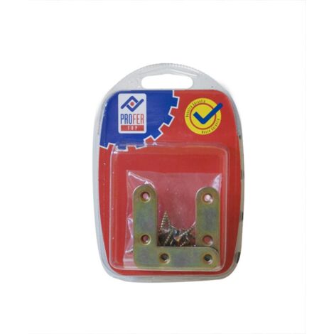 ESCUADRA PLANA BICROM BL 4 PZS - 50X50 MM
