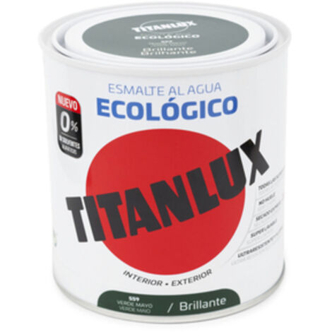 Titanlux Ecológico Esmalte al agua mulisuperficie Brillante Verde Mayo 250 ml