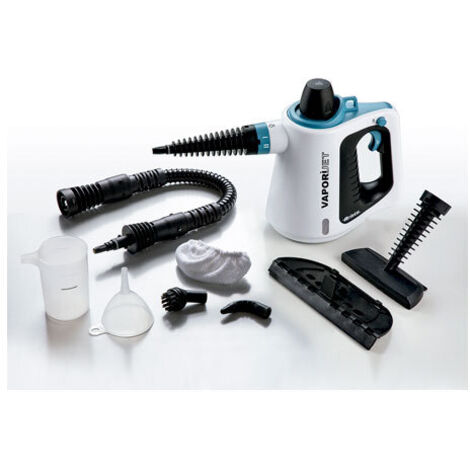 Limpiador a vapor portátil 413 – Potencia 1050 W – Presión 3,5 bares – Depósito 250 ml – Autonomía 15 minutos – Ariete (1/10)