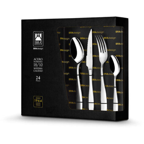 CUBERTERIA INOX VERONA C/CH - 24 PZ