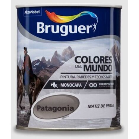 Bruguer Colores del Mundo Pintura para paredes monocapa Patagonia Matiz de Perla 750 ml