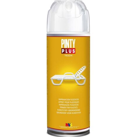 PINTURA EN SPRAY PINTYPLUS TECH IMPRIMACIÓN PLÁSTICOS 520cc I199 TRANSPARENTE