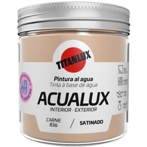 Pintura manualid. al agua 75 ml carne satin. acualux titan (1/2)