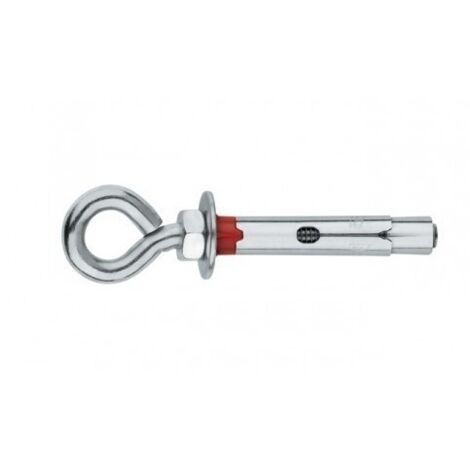 Anclaje Gancho Cerr. 12X080Mm Ø 16Mm Metal Cincado Index 25 Pz