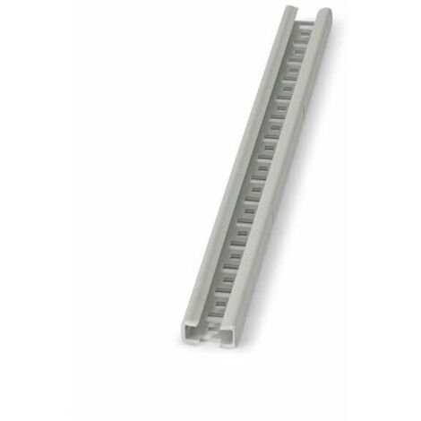 Riel perforado para cargas ligeras tipo "C" - PVC 25 x 11 x 2 x 1000 - Caja de 30 (1/2)