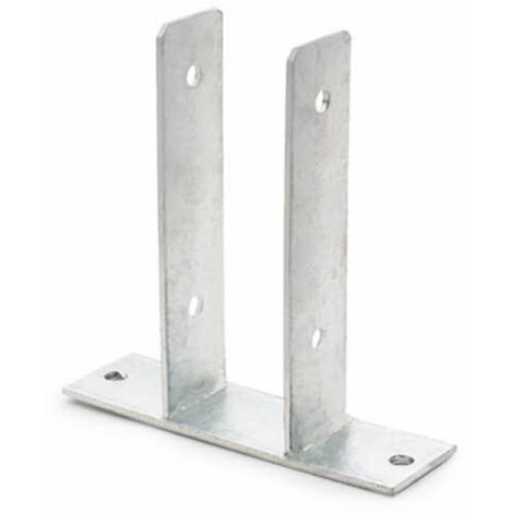 Fijación de postes en "U" para atornillar directamente o atornillar en varillas roscadas empotradas - Atlantis C3-M 71 x 200 x 60 x 50