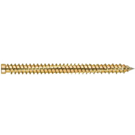 Tornillo para concreto - Cabeza cilíndrica - Ranura Torx - Zincado 7,5 x 112 Ø6 - Caja de 100