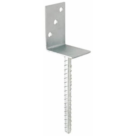 Fijación de postes en "L" - soldada - y con varilla de refuerzo - Atlantis C3-M 80 x 100 x 200 x 60