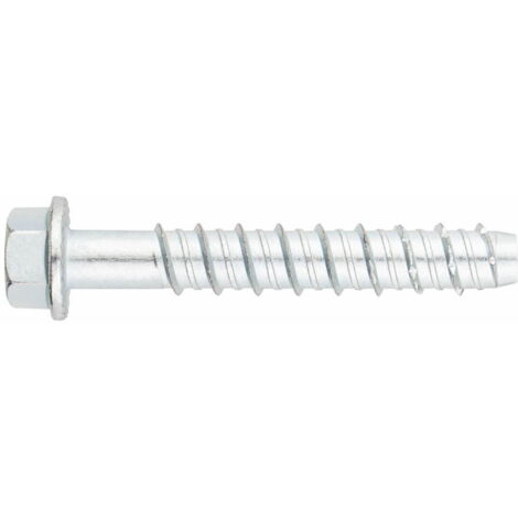 Cabeza hexagonal para muro de hormigón - Recubrimiento galvanizado - Homologado ETE Opción 1 Ø5 x 80 - Caja de 50