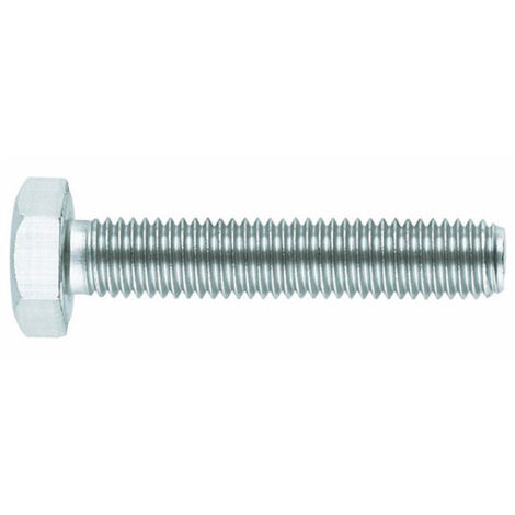 Vis métrica - Cabeza hexagonal - Rosca total DIN-933 - Zincada M8 x 90 - Caja de 100 (1/3)