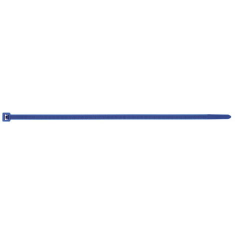 Caja de 100 - Abrazadera de sujeción - Color Azul - Nylon 4,8 x 200