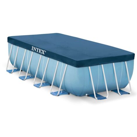 Cubierta de piscina rectangular L400x20cm en PVC y polipropileno - Intex (1/10)