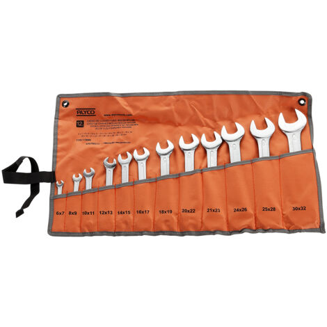 JUEGO LLAVES FIJAS, BOLSA DE NYLON ALYCO ORANGE (1/5)