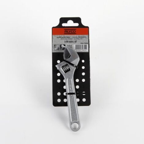 LLAVE AJUSTABLE MOLETA CENTRAL 150 MM ALYCO ORANGE (1/3)