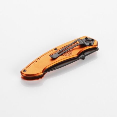 NAVAJA INOX ALYCO ORANGE FILO 85 MM MANGO ALUMINIO (1/5)