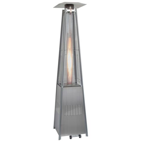 Estufa de gas para exterior Pirámide, estufa piramidal butano o propano, calentador térmico para jardín, terraza... (1/3)