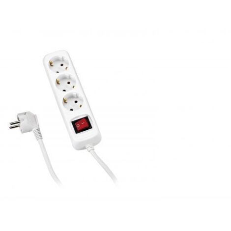 BASE MÚLTIPLE CON INTERRUPTOR 4 ENCHUFES CON CABLE 3X1,5 3 METROS ALYCO (1/5)