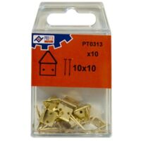 CUELGACUADRO CLAVAR C/10 PZS - 10X10 MM