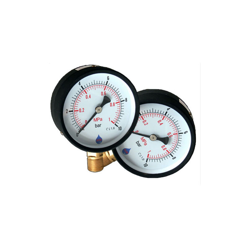 63mm 4bar Cadran Mesure Pression Jauge 1/4" Côté Manomètre