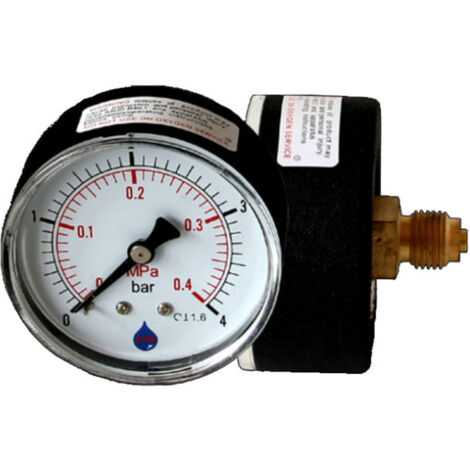63mm 10bar Cadran Mesure Pression Jauge 1/4" Arrière Manomètre