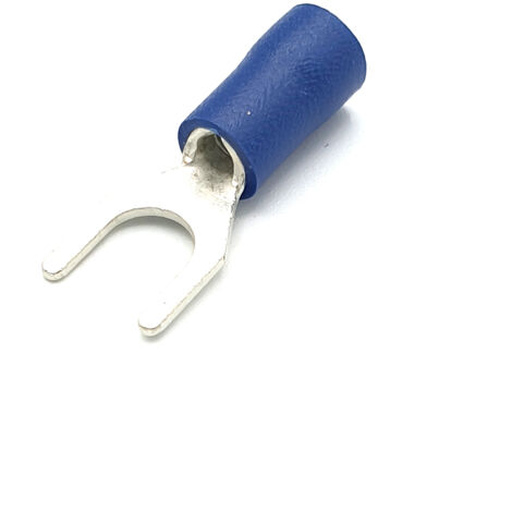 Cosse de câble pour languette de fourche bleu M3 en paquet de 100