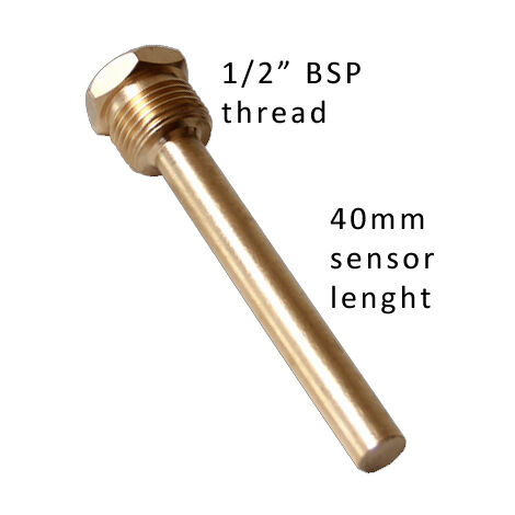 Industriel Température Métal Jauge Sonde 1/2" Entrée Arrière Thermomètre