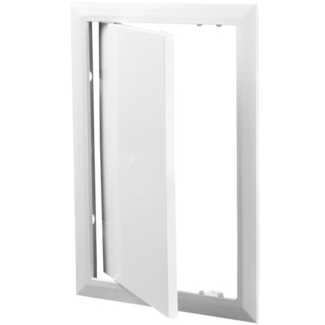 300x400mm Trappe de visite plastique ABS Blanc à charnière