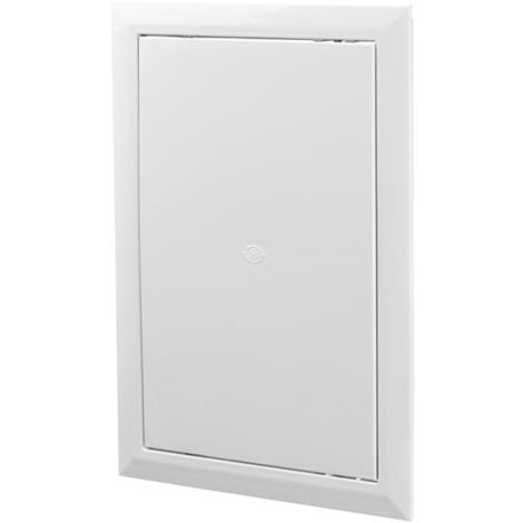 200x400mm Trappe de visite plastique ABS Blanc à charnière