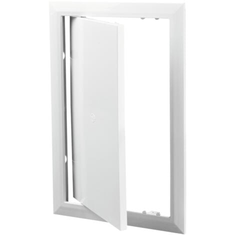 200x400mm Trappe de visite plastique ABS Blanc à charnière