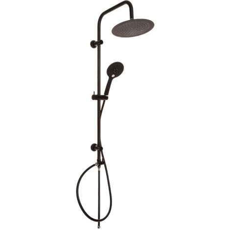 Colonne De Douche Noir Sans Mitigeur Système De Douche Avec Douchette Dark Série