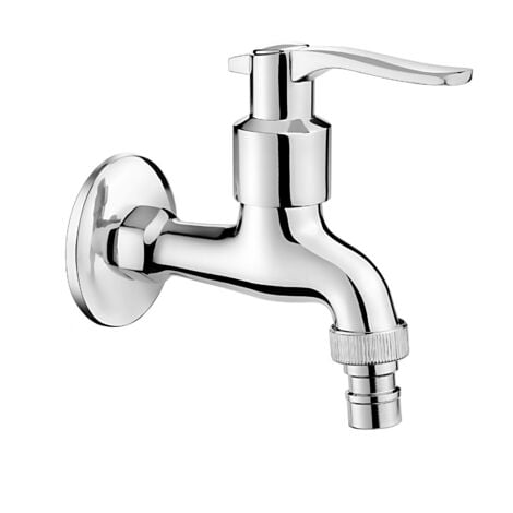 Chrome Jardin Eau Robinet Exterieur 1/2" avec Aerateur