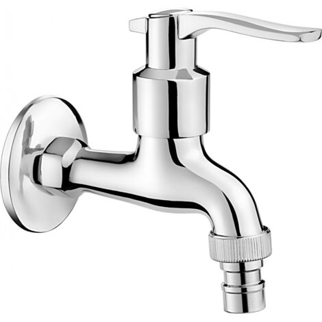 Chrome Jardin Eau Robinet Exterieur 1/2" avec Aerateur