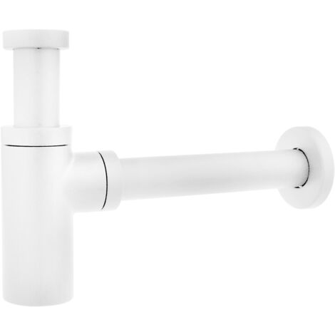 Green Sanitairy Mariposa Siphon lavabo design Gun métal PVD | Leroy Merlin