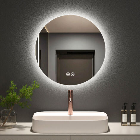 Specchio Da Bagno EMKE LED 60x45cm | Illuminazione Touch, 3 Luci, Anti-Appannamento IP44 - Foto 4