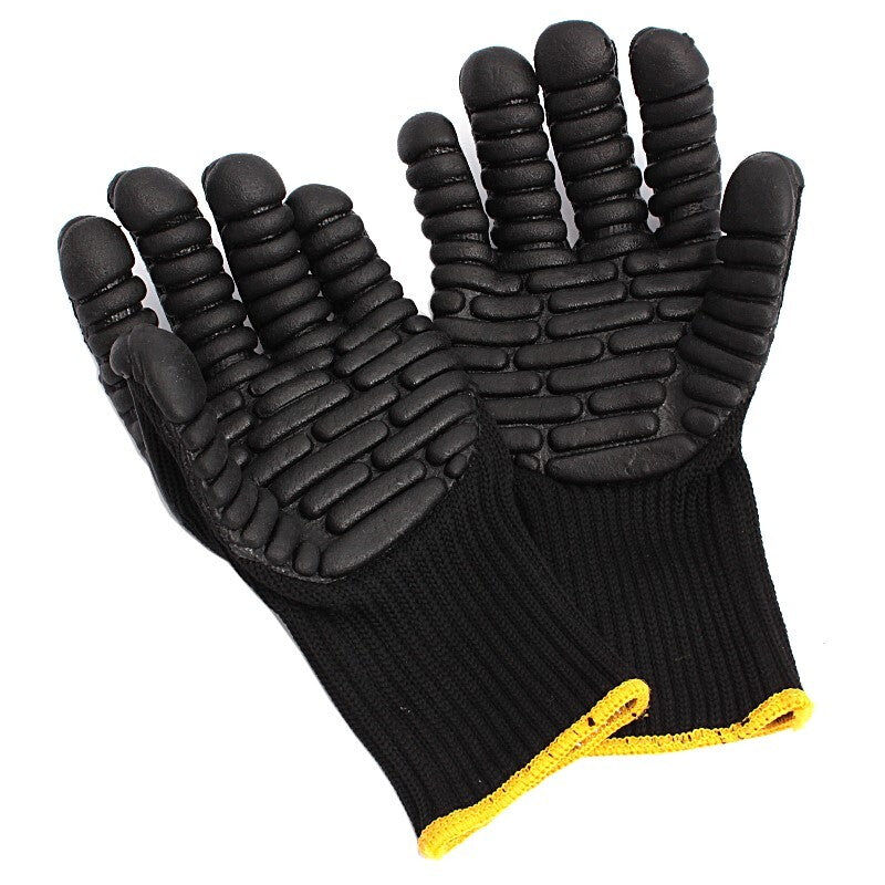 Gants Anti-vibration Leipold+Döhle Schock Absorber - XL - Noir/Gris - Avec Coussinets