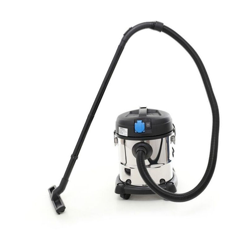 Aspirateur sec humide eau et poussiere acier inox 30l 1200w scheppach