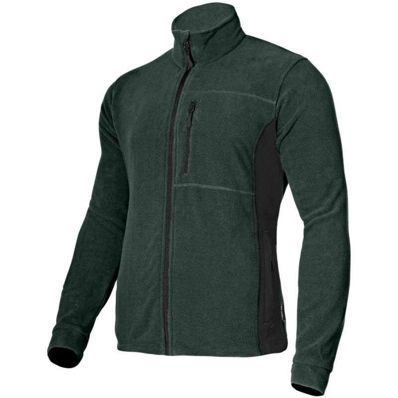 Manteau Homme Suédine Vert Armée - Style Motard - Taille 2XL