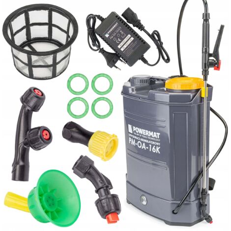 Pulvérisateur électrique rechargeable 16L – Lance télescopique 120 cm – Pression 1,5-4,5 bar – Autonomie jusqu'à 5h – Pour désinfection et extermination – Jardibricodeco (1/7)