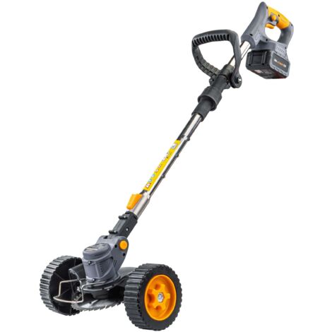 Coupe bordure électrique débroussailleuse avec roue sur batterie 1000 W (1/5)